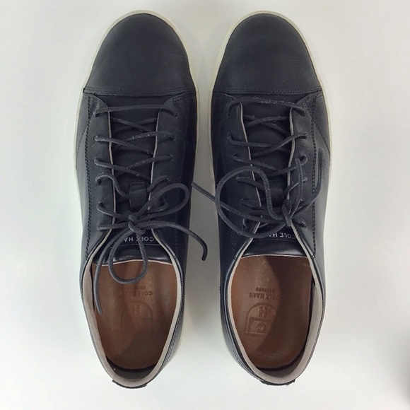 Cole Haan Trafton Luxe Cap Toe Black Leather Sneaker | 11 main image 10